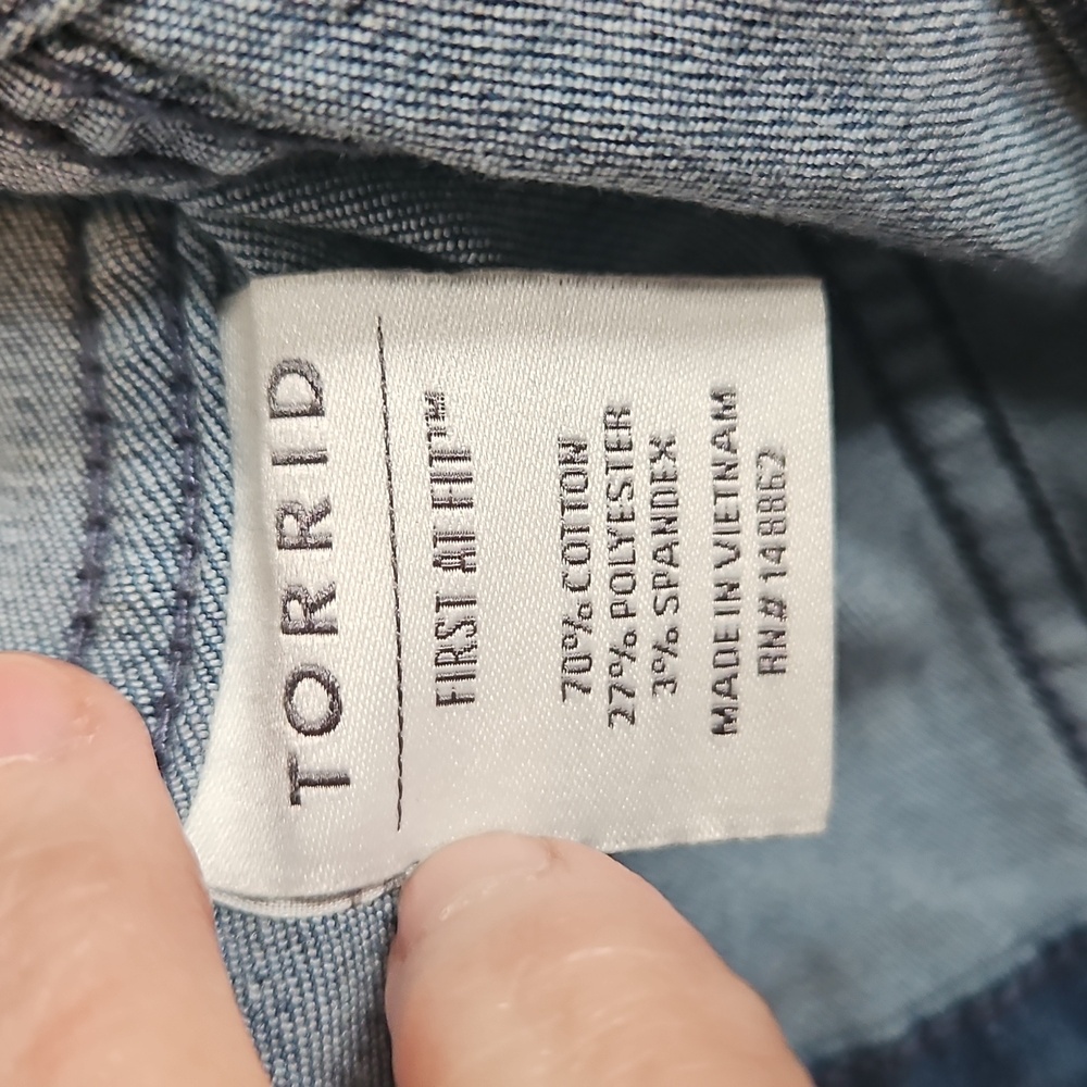 Torrid Blue Denim Jacket - Picture 3 of 4